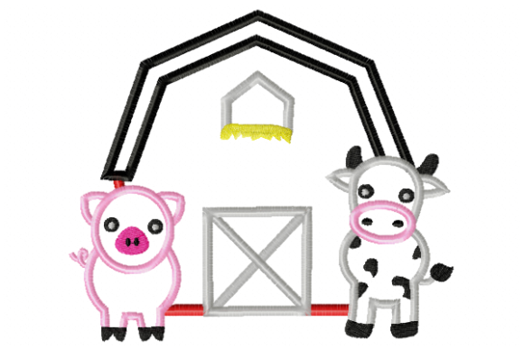 Barn Animals Applique