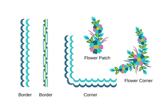 Border Corner Flower Patch