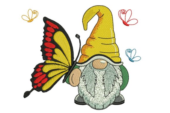 Butterfly Gnome: A Summer Embroidery Design Worth Personalizing