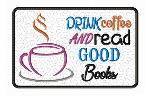 Coffee Mug Rug in the Hoop