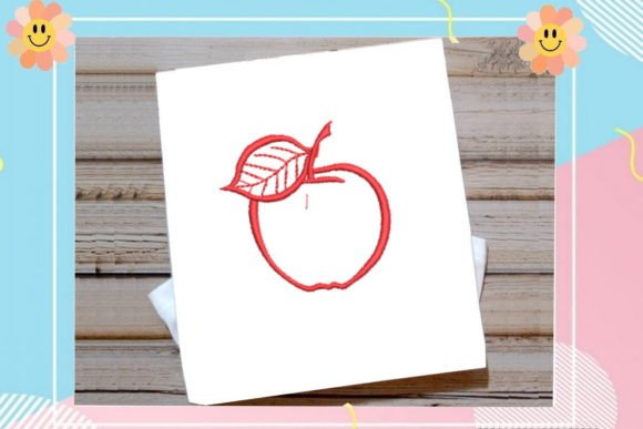 Cute One Line Apple