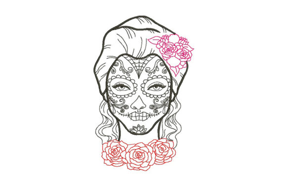 Day of the Dead Katrina Sugar Skull