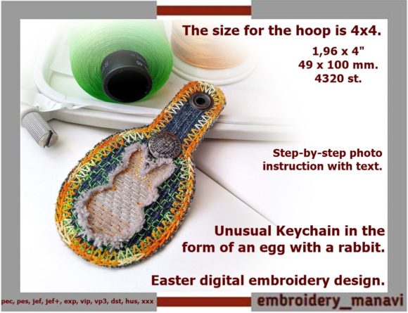 Keychain with a Rabbit