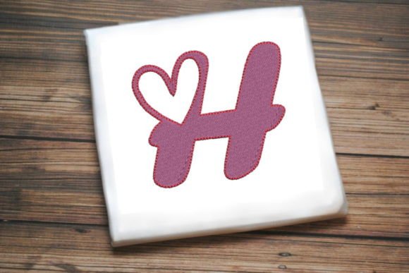 Letter H with Beautiful Heart