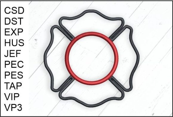 Maltese Cross Fire Dept Logo